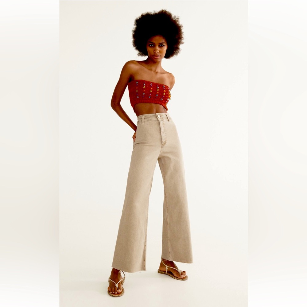 ZARA Marine Pants (light khaki) SZ 38/6 NWT